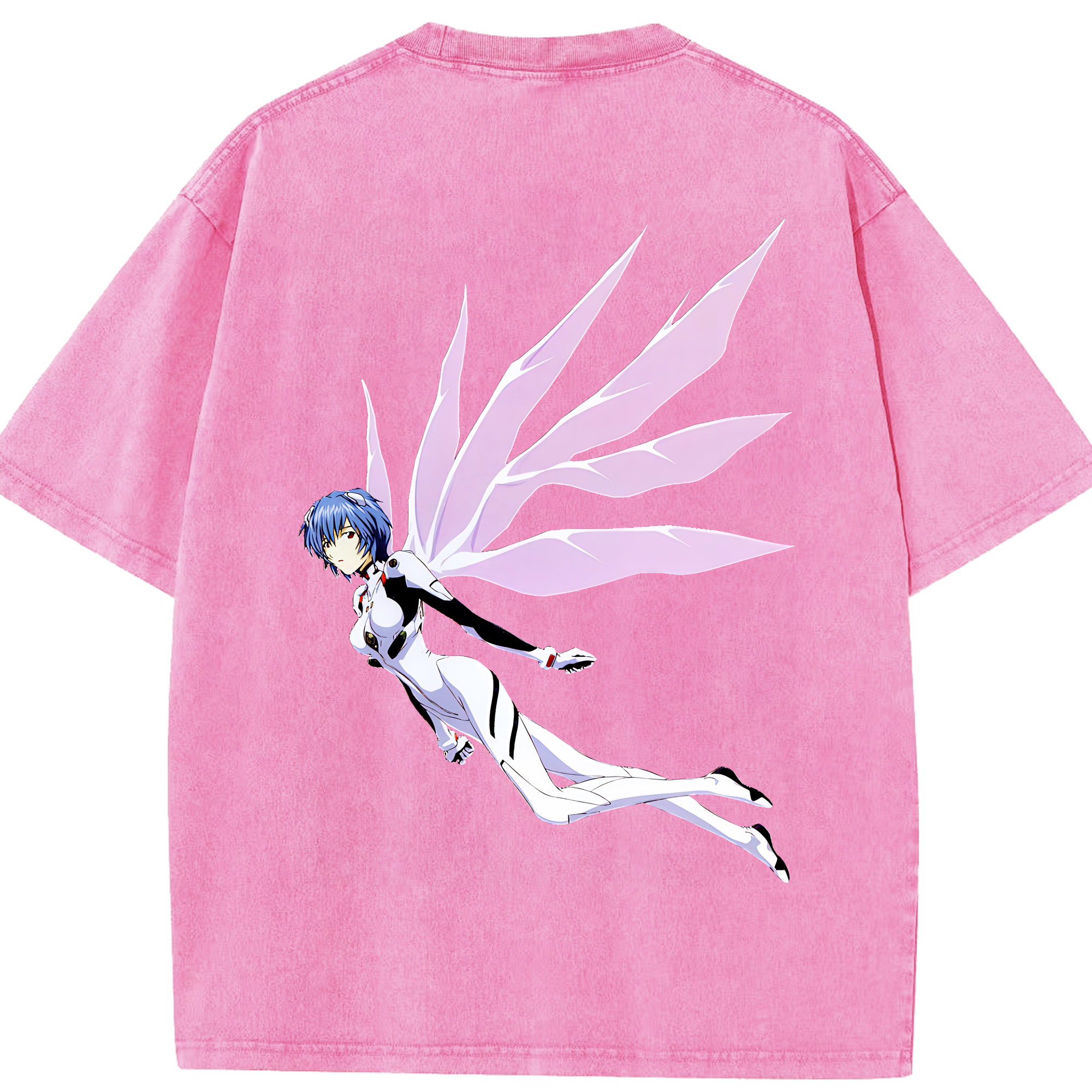 （画像用） EVA 新世紀エヴァンゲリオン 綿100% ヴィンテージ風 半袖Tシャツ（背面プリント）